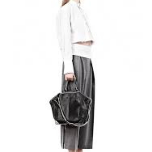 Alexander Wang Medium Emile Tote in 3d Mesh Black with Matte Black Hardware - Picture 7 of 9